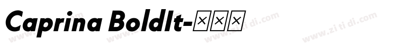 Caprina BoldIt字体转换
